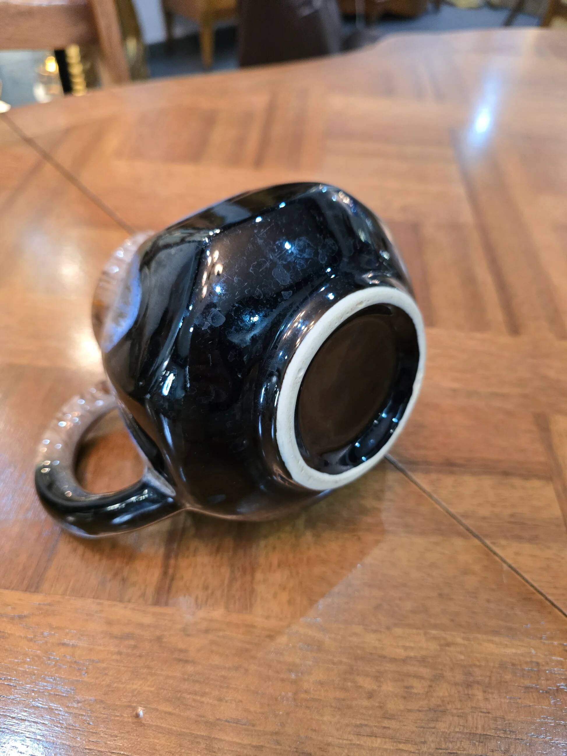 Glazed stoneware jug with spout – Decorative ceramics, France, 1970s