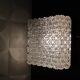 Glass square ceiling light by Erco 1970