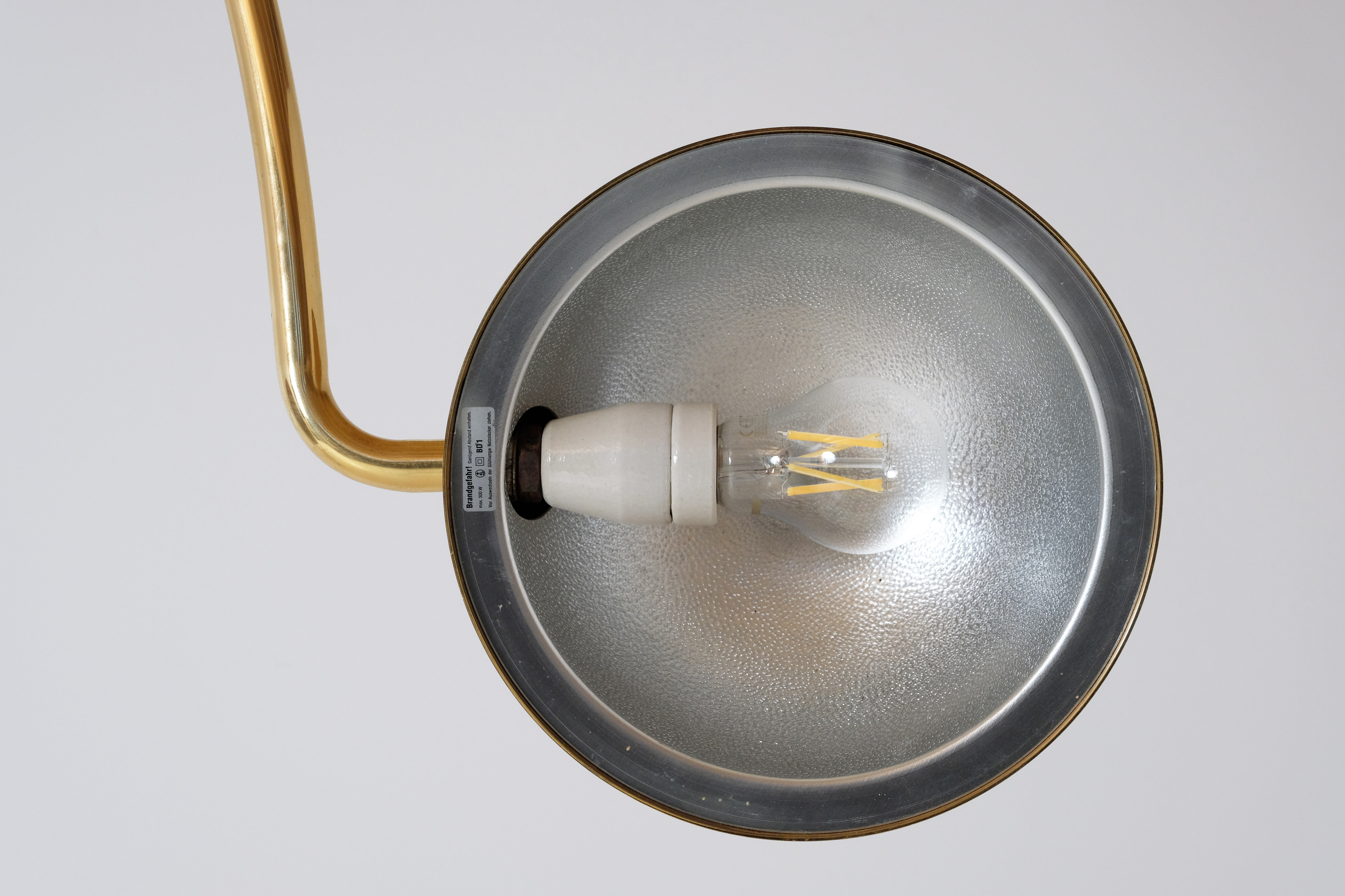 Marble swivel arch floor lamp, Bellux 1980's switzerland