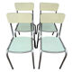 4 chaises en Formica des années 50 France