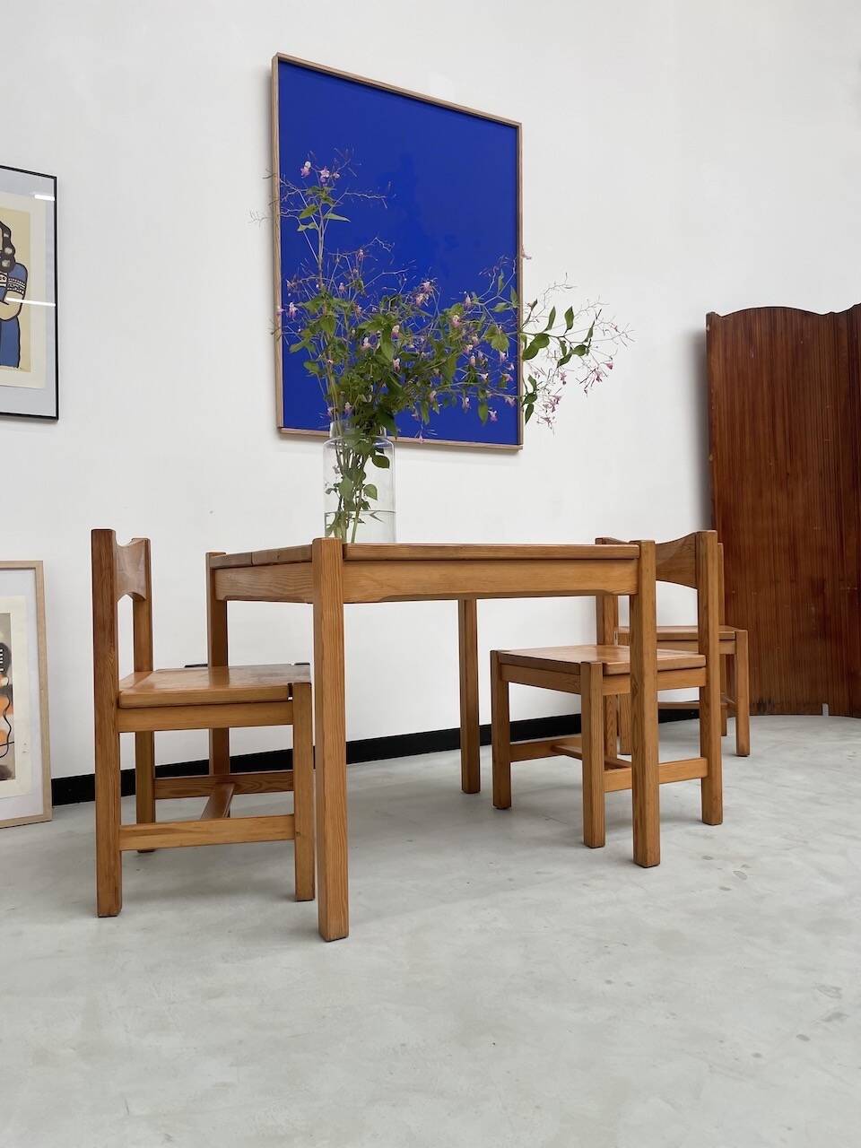 Table pin et chaises « hongisto » Ilmari Tapiovaara