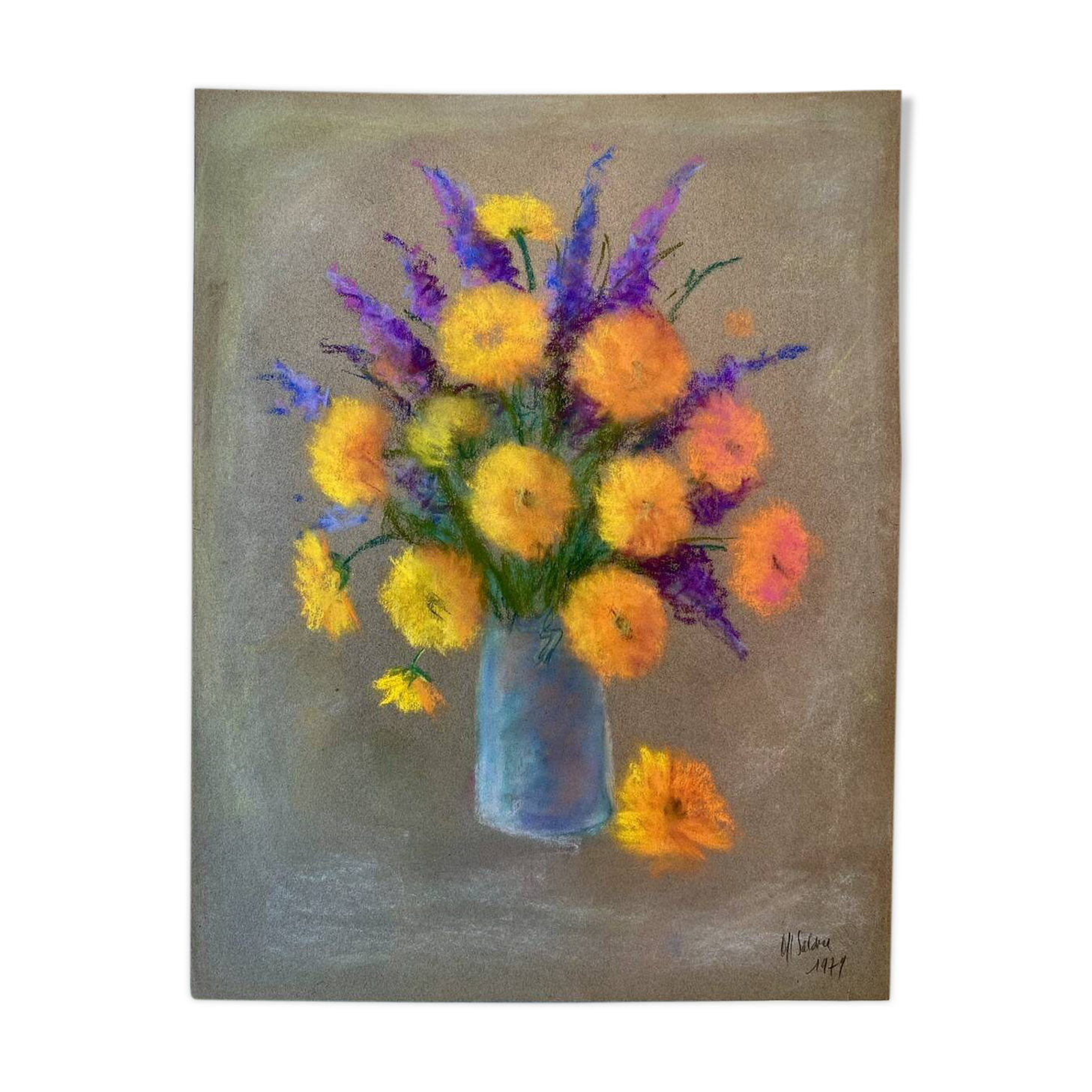 Nature morte aux soucis par Salomon de 1979