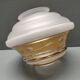 Art-deco globe for ceiling light - granite and gold glass - 1930s