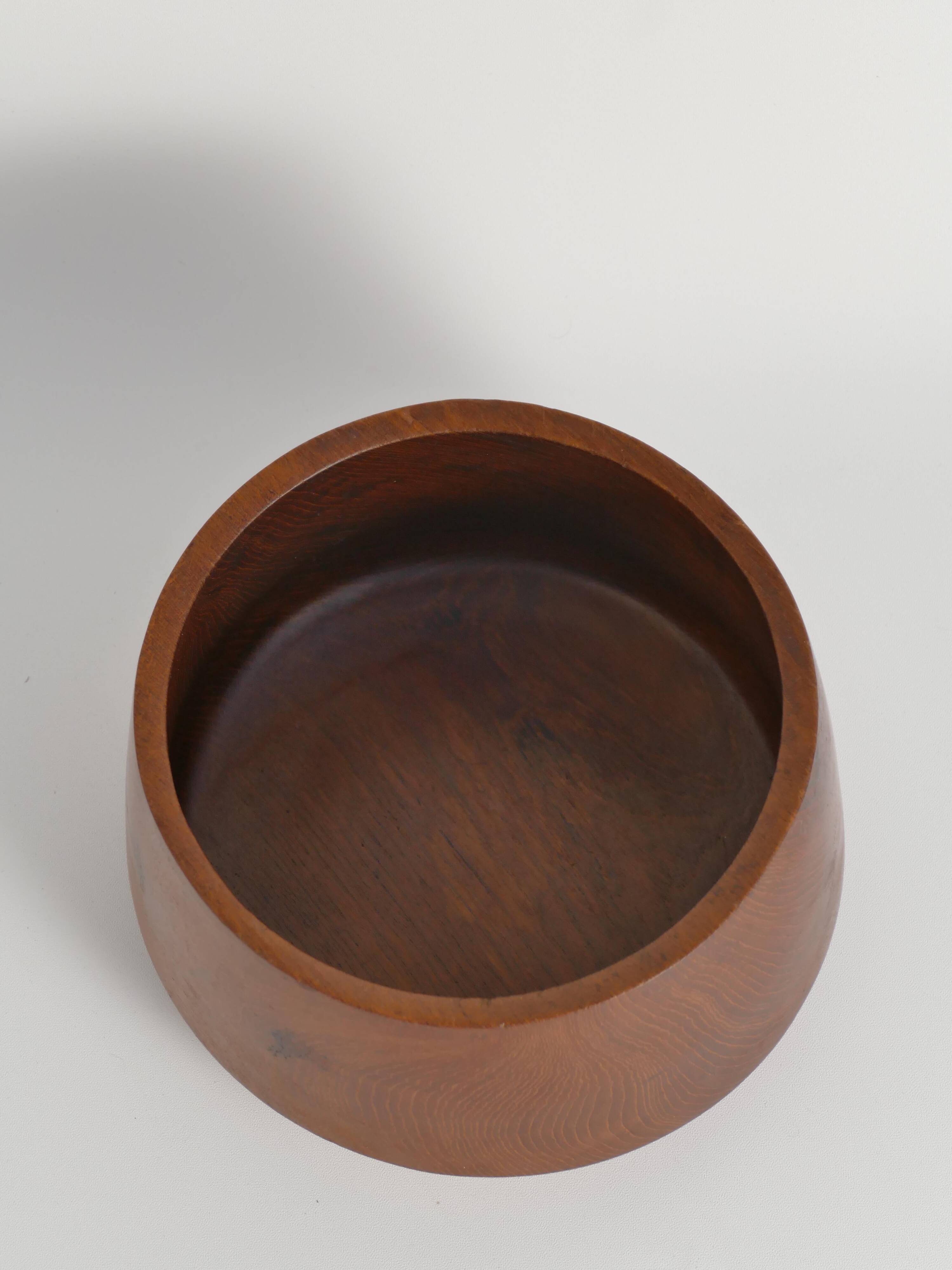 Mid-Century Modern Solid Teak Wood Bowl, Sweden