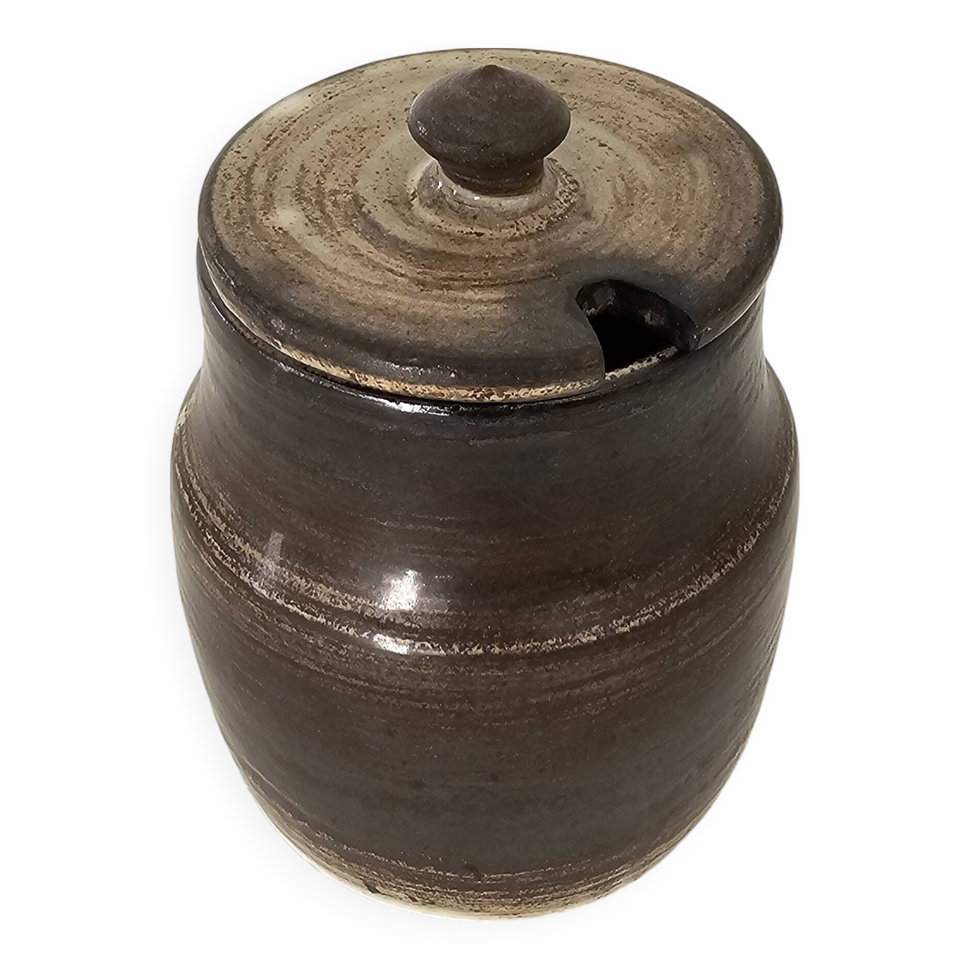 Ceramic pickle olive pot by Atelier Dieulefit Jacques POUCHAIN