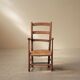 Wood and straw armchair, Popular Art, Auvergne, around 1900