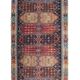 Tapis Kilim tribal turc tissage plat géométrique en laine, années 1880