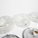 Lot de 3 plafonniers en verre 60