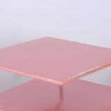 Table basse Bauhaus restaurée, par Mücke Melder, Chrome, Tchèque, années 1930