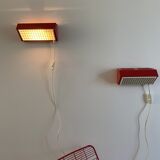 Red vintage ikea wall lamp v204