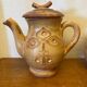 Antique tea coffee set vallauris vintage beige ceramic #c644