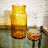Amber vintage jar