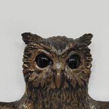 Miroir hibou convexe vintage français des années 60