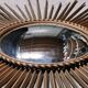 Large vintage mirror chaty vallauris 80 cm, sun, witch's eye
