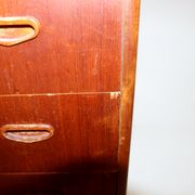 Commode-chiffonnier "Tallboy" en teck, Suède, 1950