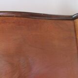 Small vintage Scandinavian walnut veneer cabinet, 1940s