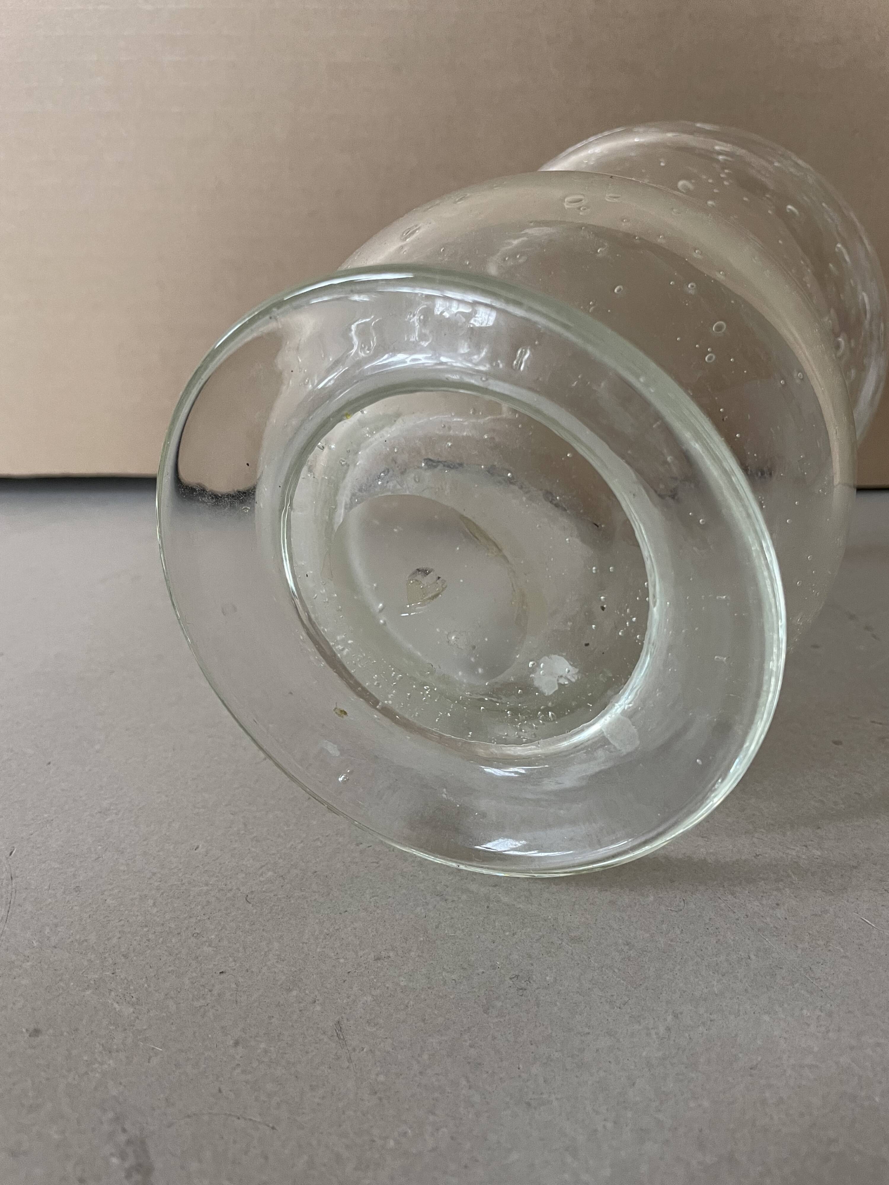 Biot bubble glass vase