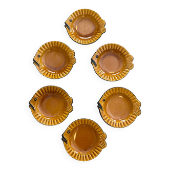 Assiettes creuses poisson Vallauris
