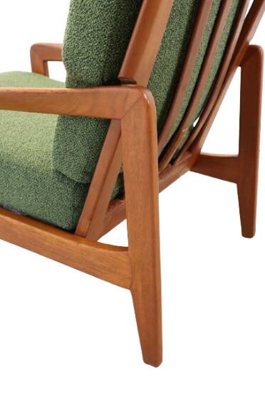 Fauteuil vintage en teck, milieu XXème
