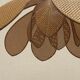 Lotus flower suspension in vintage cannage