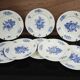 Lot de 8 assiettes plates en faïence de Boch Frères La Louvière "Rohdia"