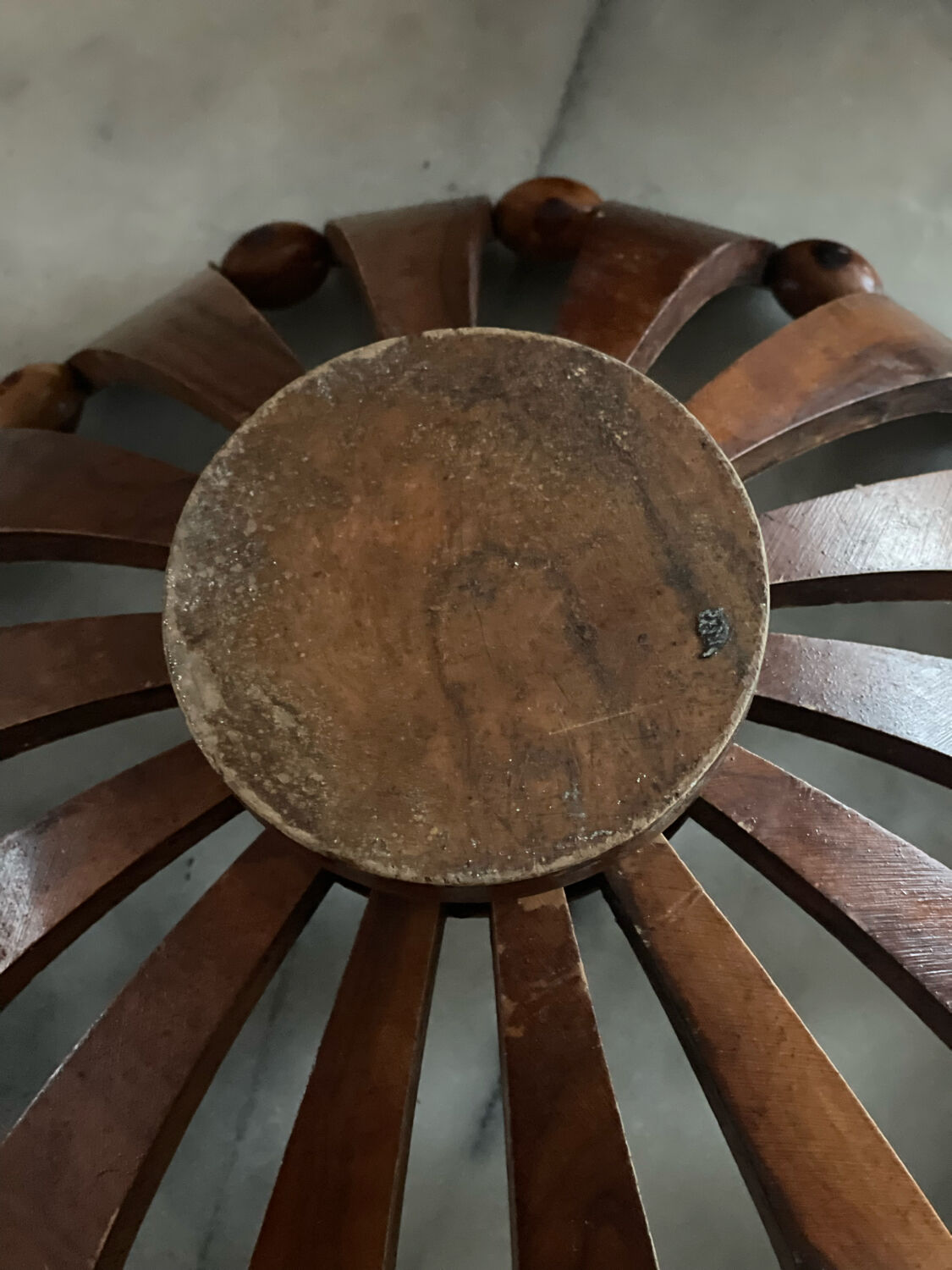 Teak fruit basket 1960