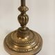 Bronze desk art deco lamp with tulip signed "schneider"