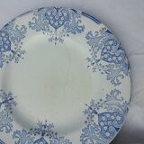 6 earthenware dinner plates KG Lunéville model Mauresque diam. 22 cm