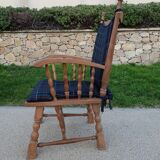 Pair of oak armchairs