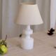 Geometric table lamp in alabaster 50s