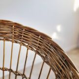 Wicker basket chair