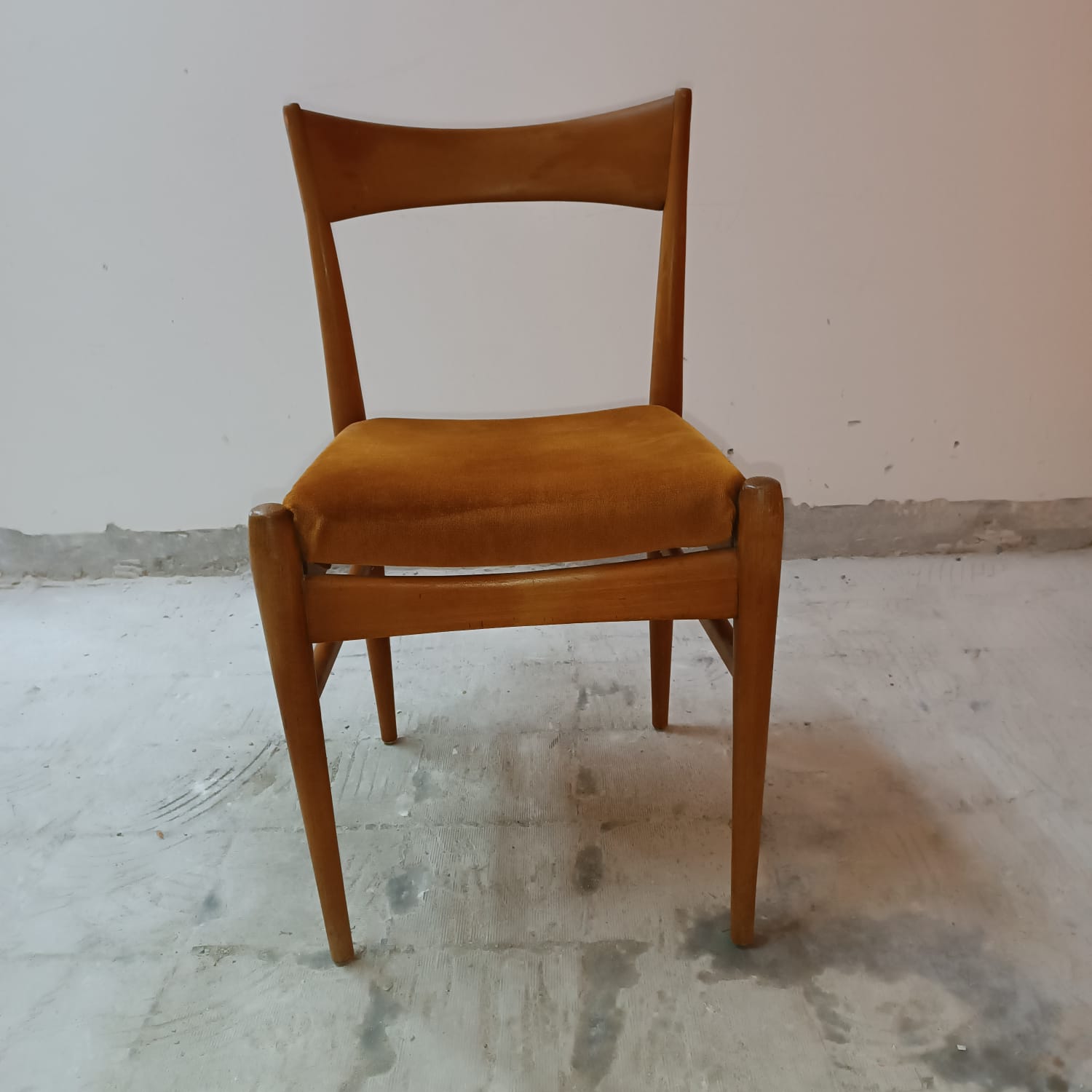 Chaise vintage en teck et hêtre, Danemark 1960