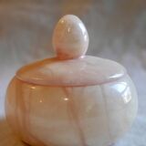 Pink marble jewelry box