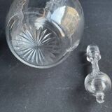Baccarat carafe Athenian engraving
