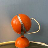 Orange mid-century space age eyeball table lamp