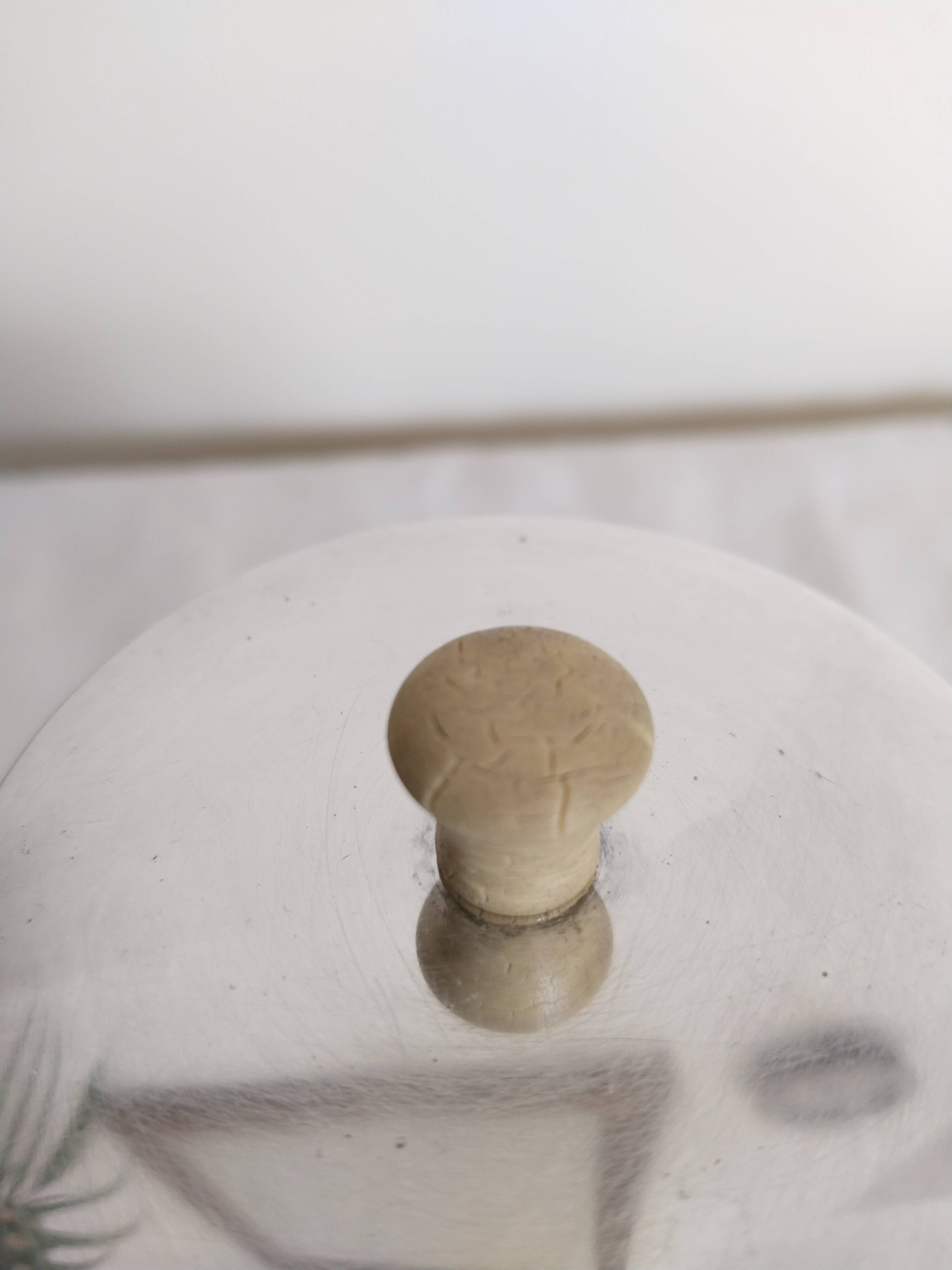 Jam pot, jam maker, sugar bowl, in crystal and silver metal