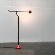Lampe sur pied postmoderne allemande vintage de Honsel