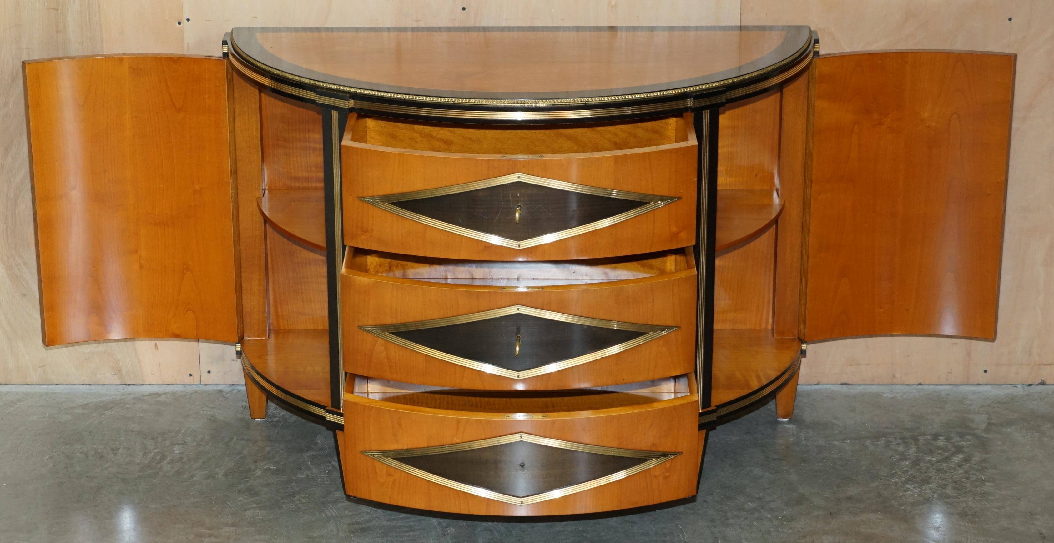 Buffet Demi-lune Satinwood & Laiton Colombo Mobili