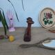 Coat rack 2 wooden hooks vintage