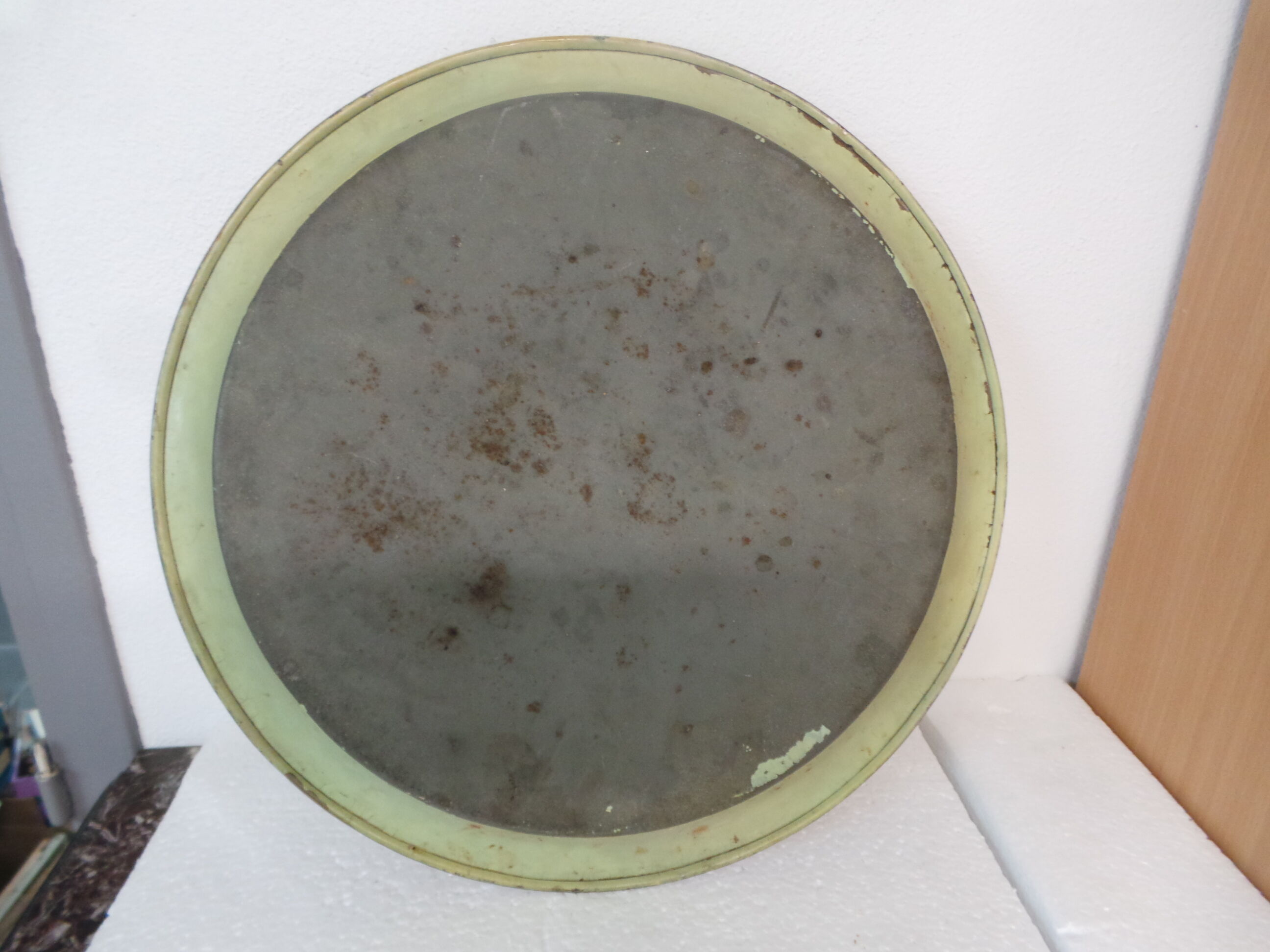 painted tole serving tray with floral decoration