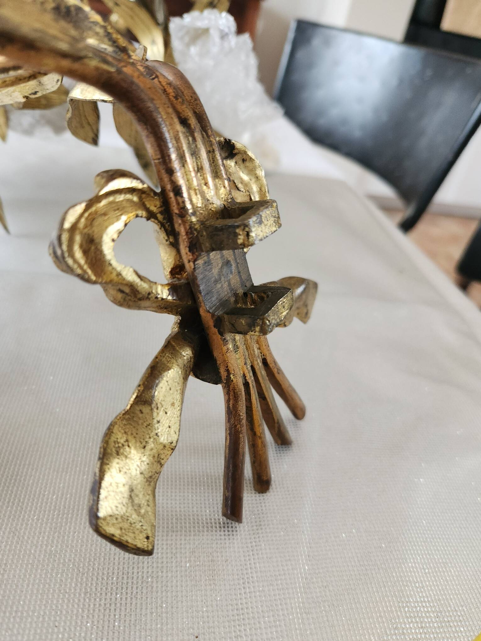 Bronze chandelier wall lights x 2