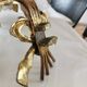 Bronze chandelier wall lights x 2