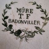 Badonviller earthenware plate