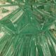 Round ceiling lamp in glass patterns in relief – diameter 26 cm