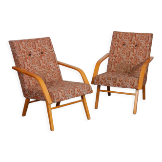 Pair of wooden armchairs from the 1970s