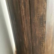 Massiv antik kolonial Schrank geschnitzt Holz Türen Gusseisen Gitter, Bali