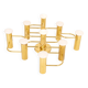 1 of 2 Sciolari Leola wall-mounted ceiling light in brass, Germany, 1970s
