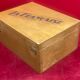 Old box advertising wood "la française" collection decoration flea market