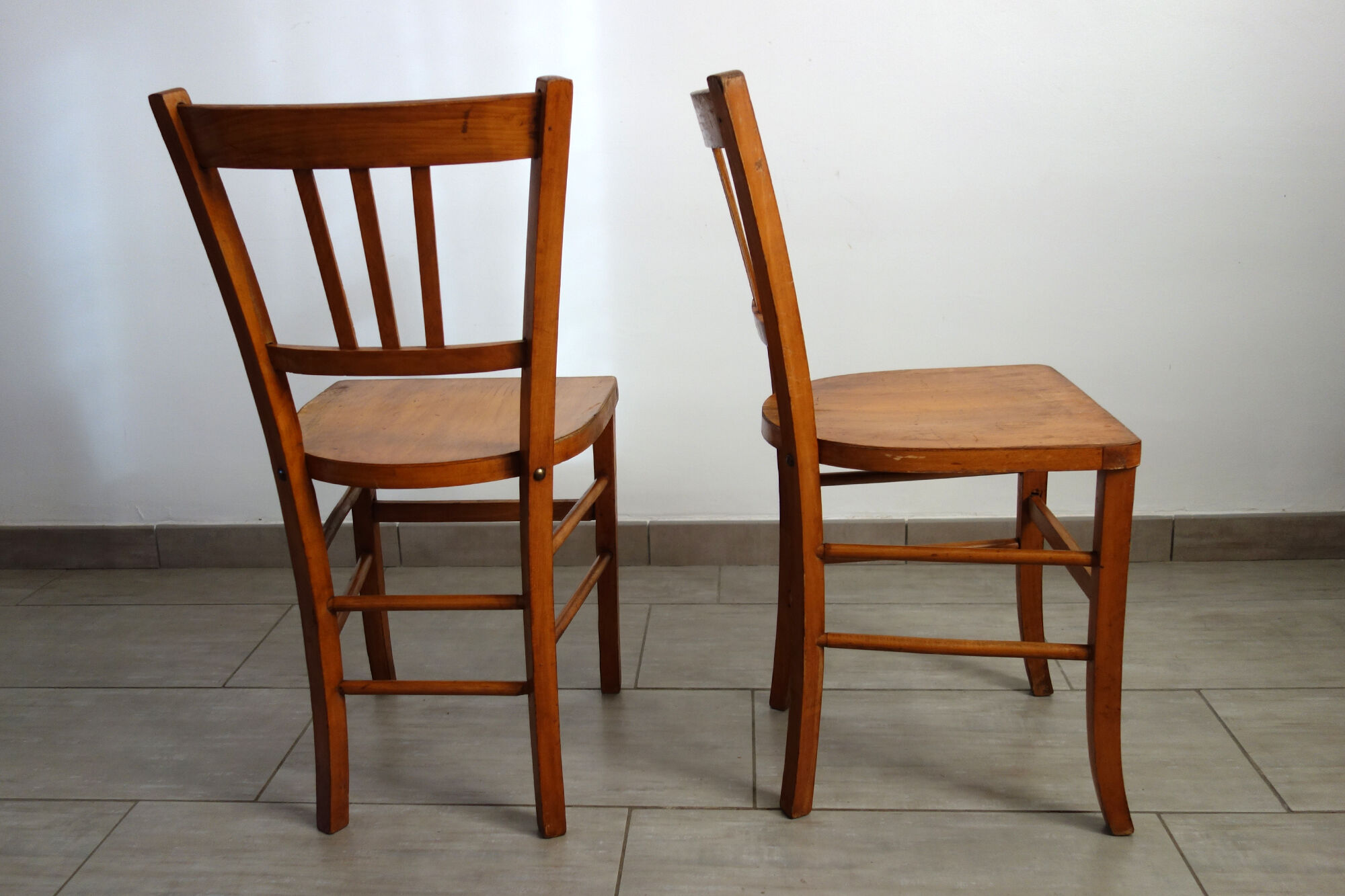 Pair of vintage bistro chairs