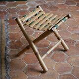 Bamboo folding stool